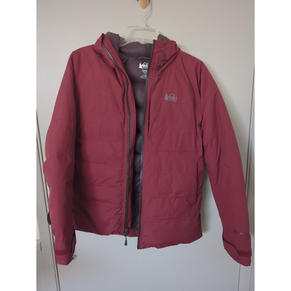 REI Co-op Stormhenge 850 Down Hybrid Jacket Womans Small Winter Coat Waterproof